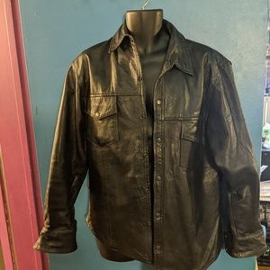 HOT LEATHERS Button Down Shirt Jacket